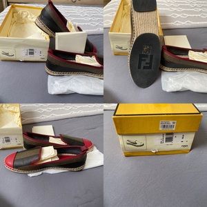 Fendi espadrille, red size 41